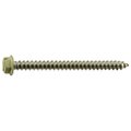 Midwest Fastener Sheet Metal Screw, #8 x 2 in, Painted 18-8 Stainless Steel Hex Head Combination Drive, 12 PK 71085